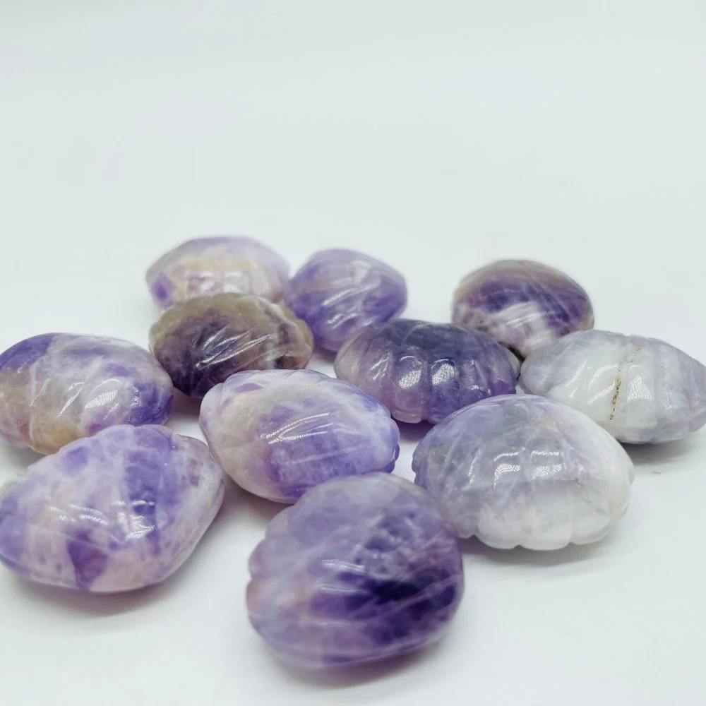 Chevron Amethyst Shell Carving Crystal Wholesale - Image 2