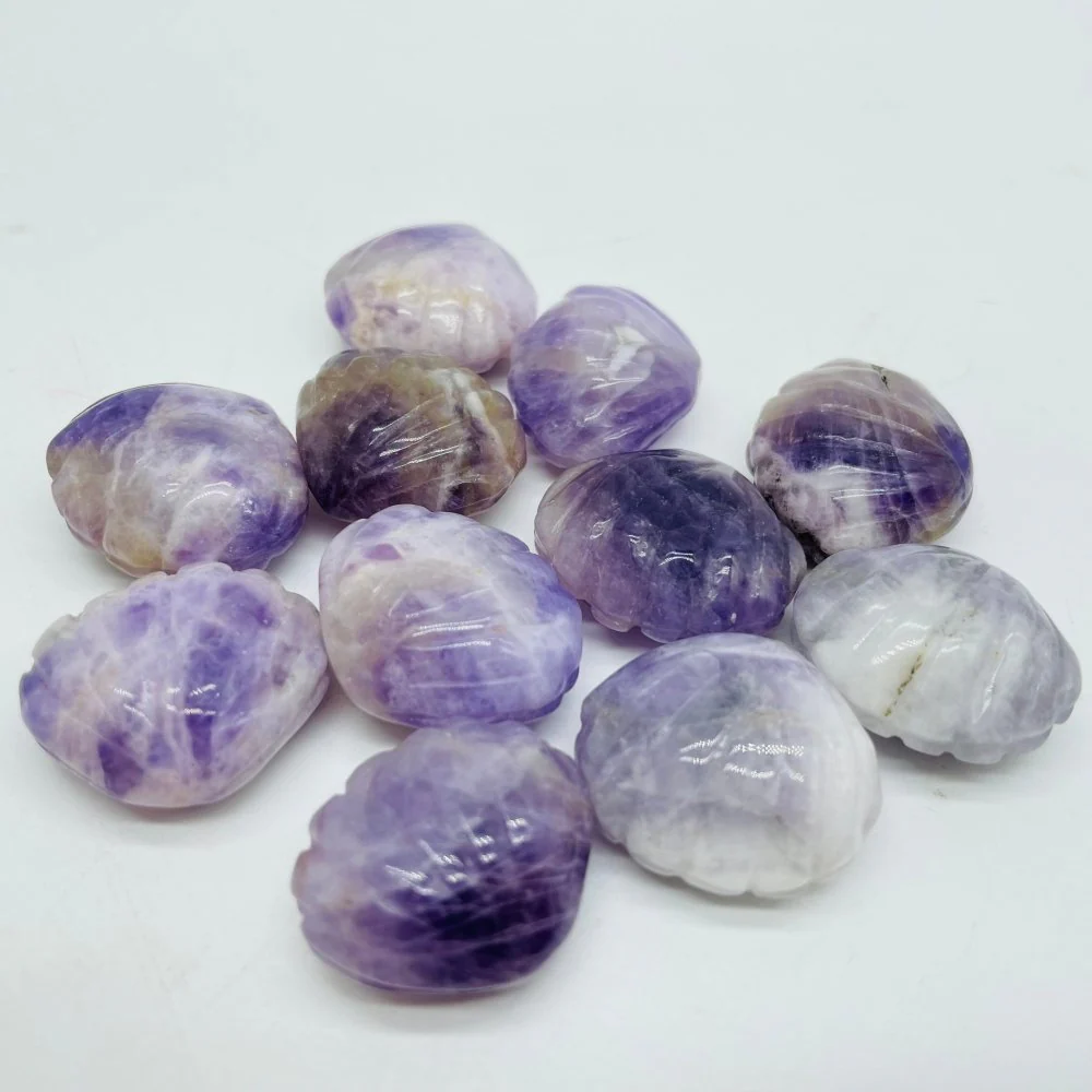 Chevron Amethyst Shell Carving Crystal Wholesale - Image 3