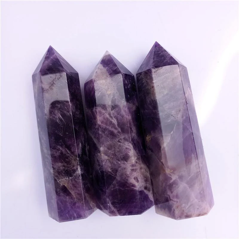 Chevron Amethyst Tower Point Crystal Wholesale - Image 3