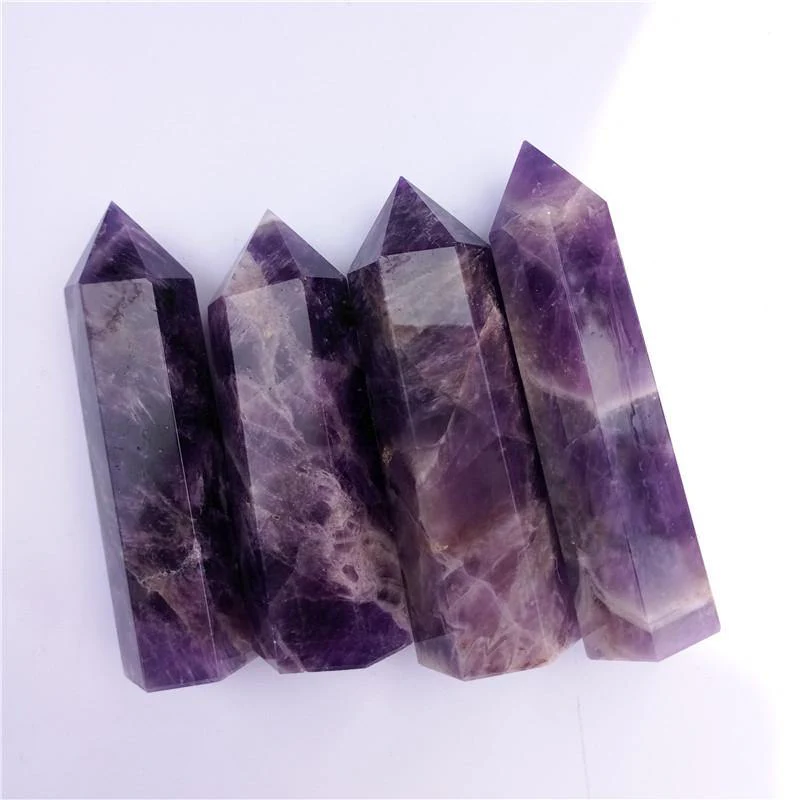 Chevron Amethyst Tower Point Crystal Wholesale - Image 4