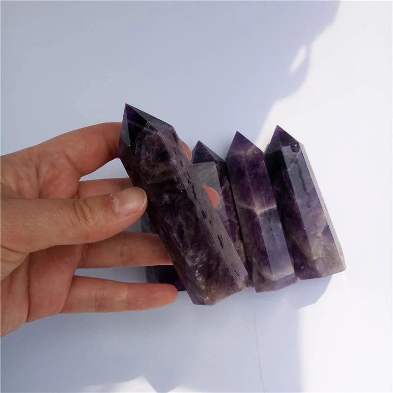 Chevron Amethyst Tower Point Crystal Wholesale - Image 5