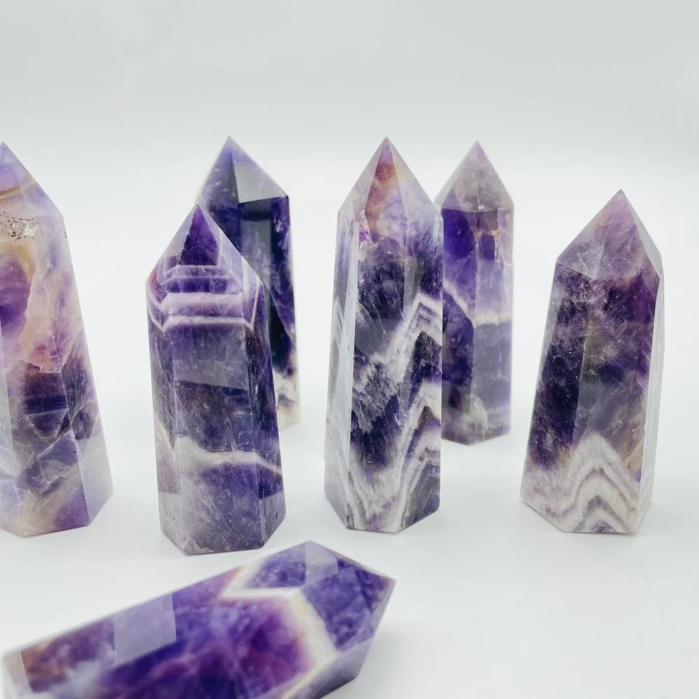 Chevron Amethyst Tower Wholesale Crystal Points - Image 2