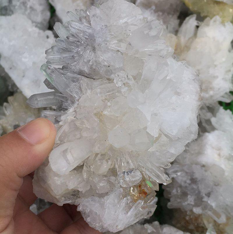 China White Quartz Crystal Cluster Wholesale - Image 6