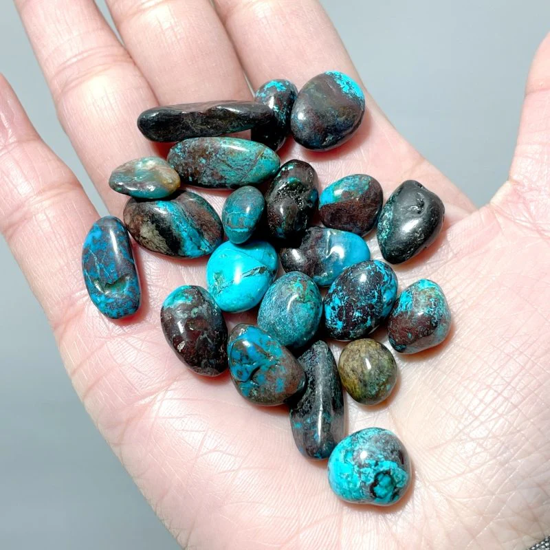 Chrysocolla Mixed Malachite Gravel Chips Wholesale - Image 3