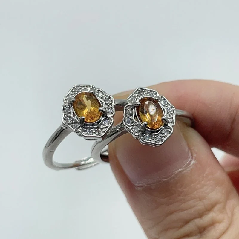 Beautiful Citrine Cut Faceted Ring Wholesale - Image 2