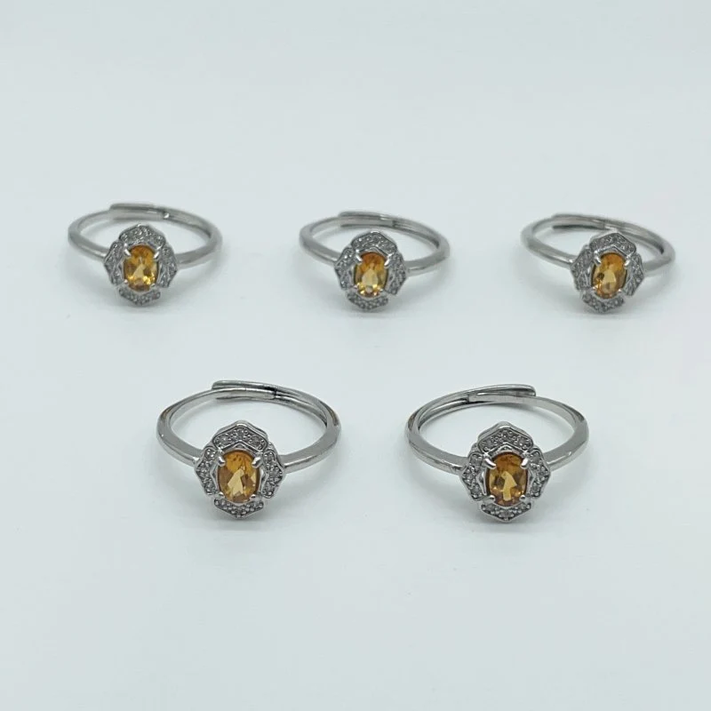 Beautiful Citrine Cut Faceted Ring Wholesale - Image 3
