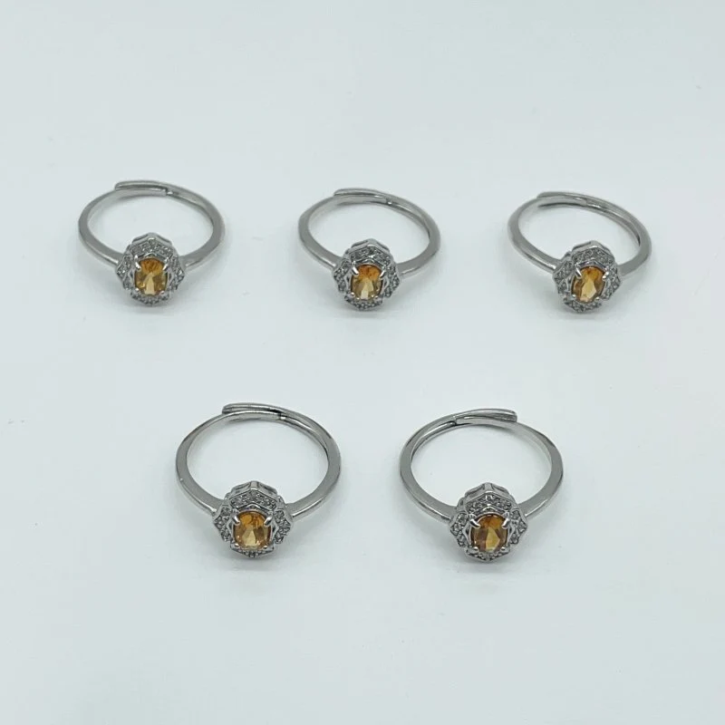 Beautiful Citrine Cut Faceted Ring Wholesale - Image 4