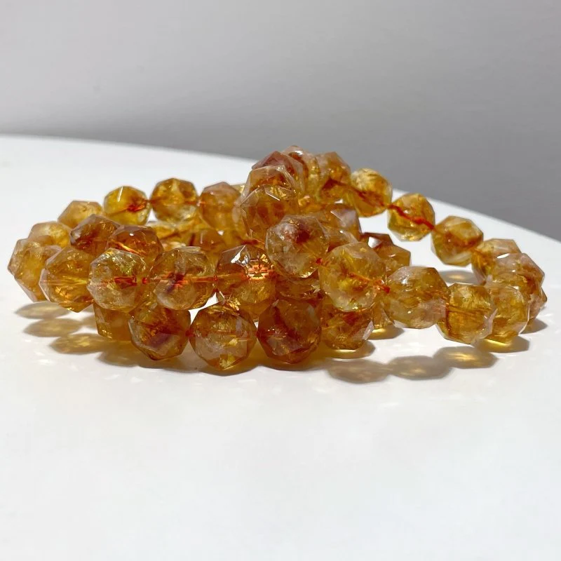 Citrine Facet Cut Beads Bracelets Wholesale
