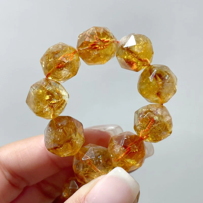 Citrine Facet Cut Beads Bracelets Wholesale - Image 4
