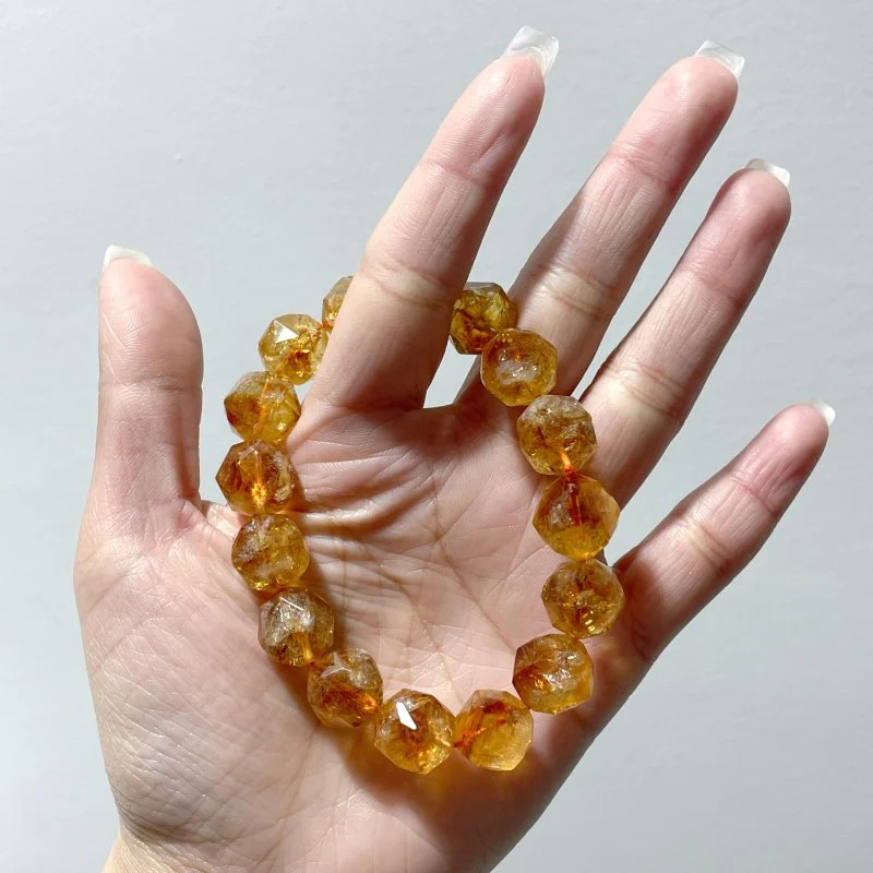 Citrine Facet Cut Beads Bracelets Wholesale - Image 5