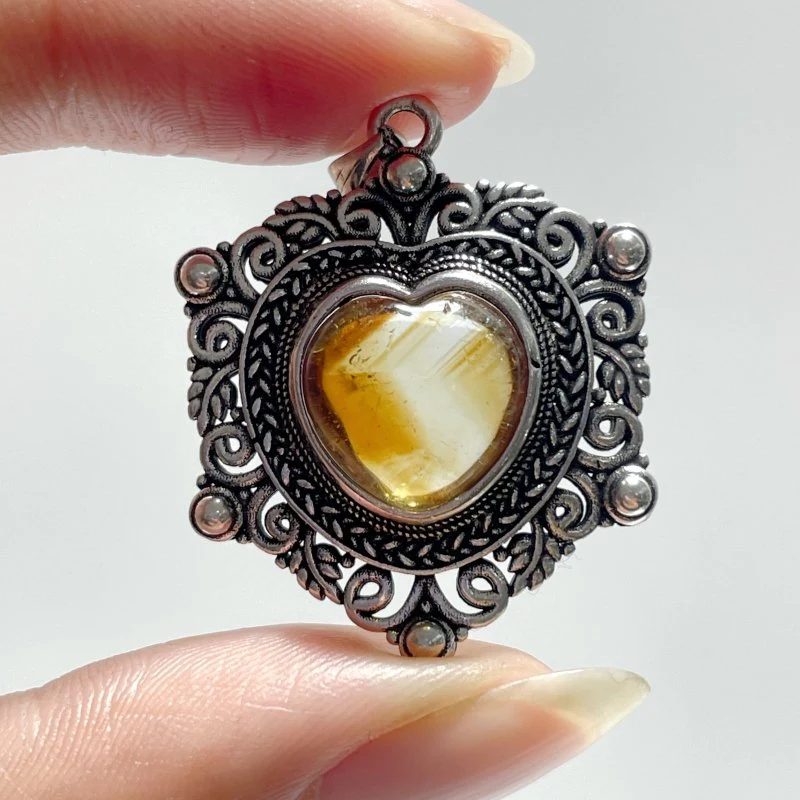 Citrine Heart Pendant Wholesale