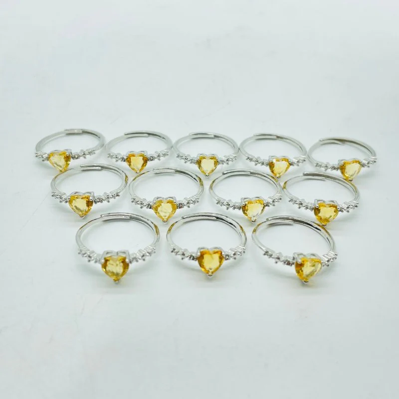 Beautiful Citrine Cut Faceted Ring Wholesale - Image 3