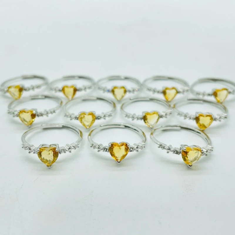 Beautiful Citrine Cut Faceted Ring Wholesale - Image 4