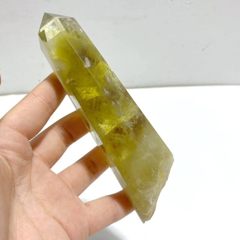 20 Pieces Citrine Tower Points Raw Bottom - Image 5