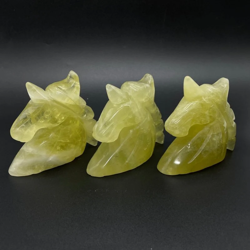Large Citrine Unicorn Carving Wholesale - Image 2