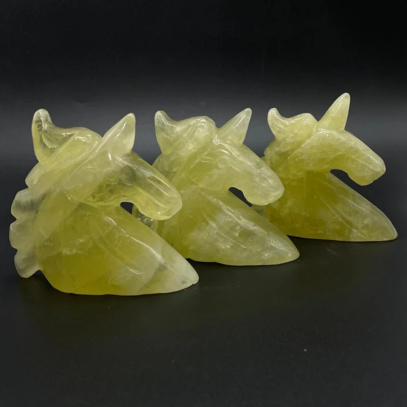 Large Citrine Unicorn Carving Wholesale - Image 5
