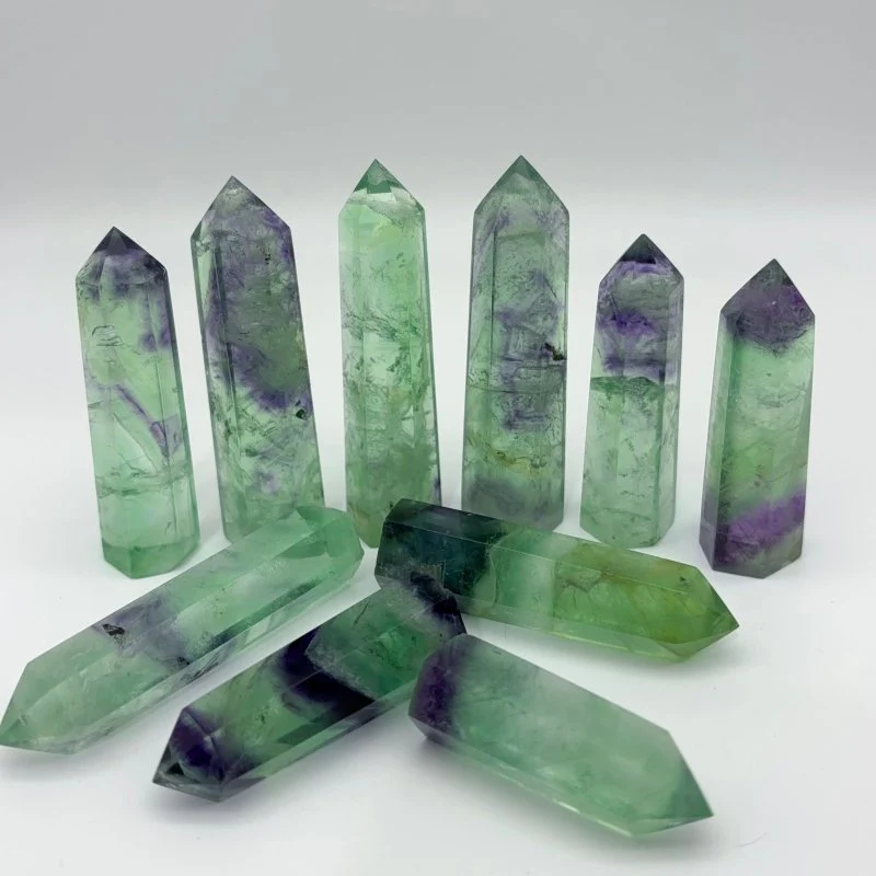 Clear Green Fluorite Points Wholesale - Image 3