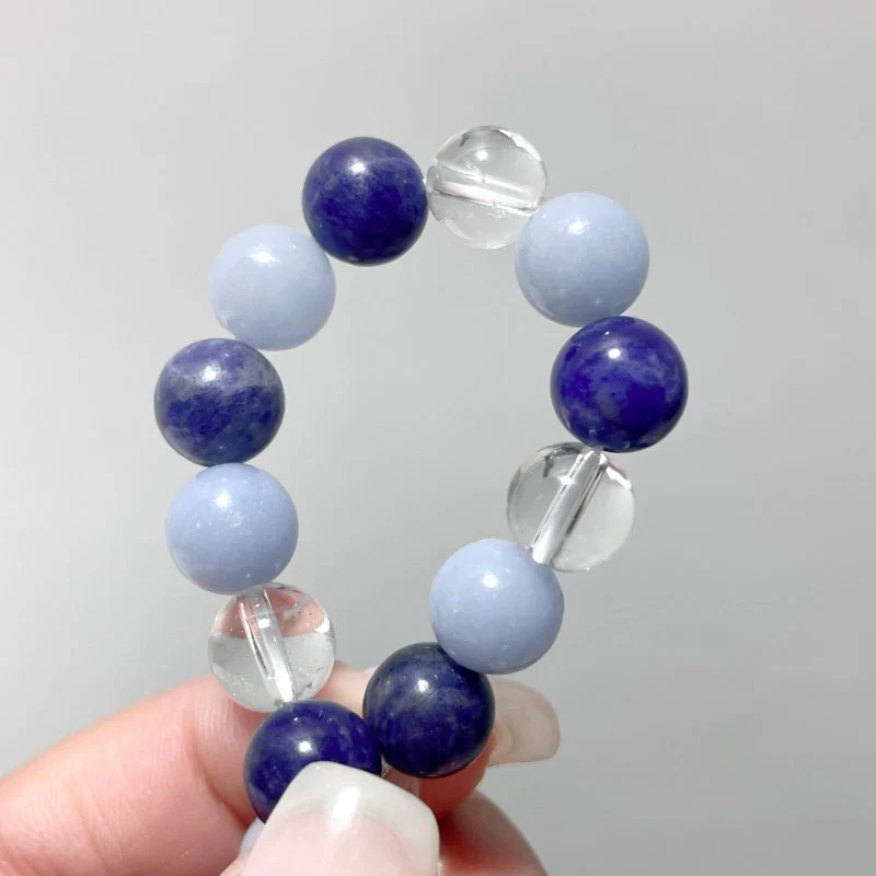 Clear Quartz Angelite Sodalite Bracelet Wholesale (Etsy Best-Selling Item) - Image 3