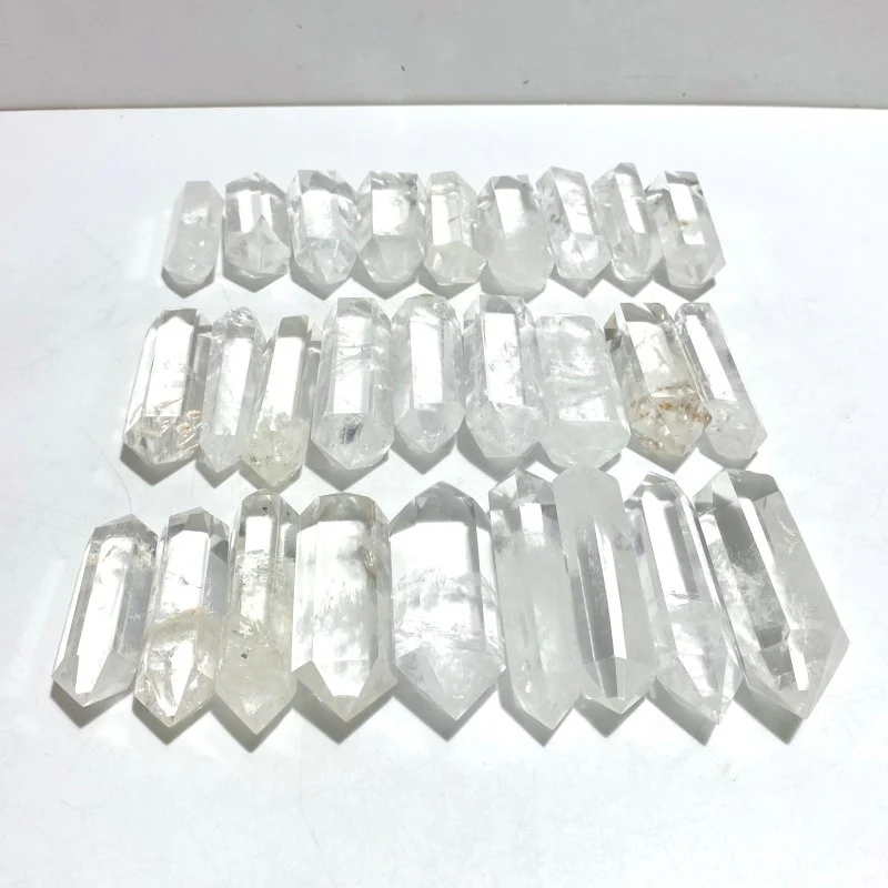 27 Pieces Clear Quartz Double Points