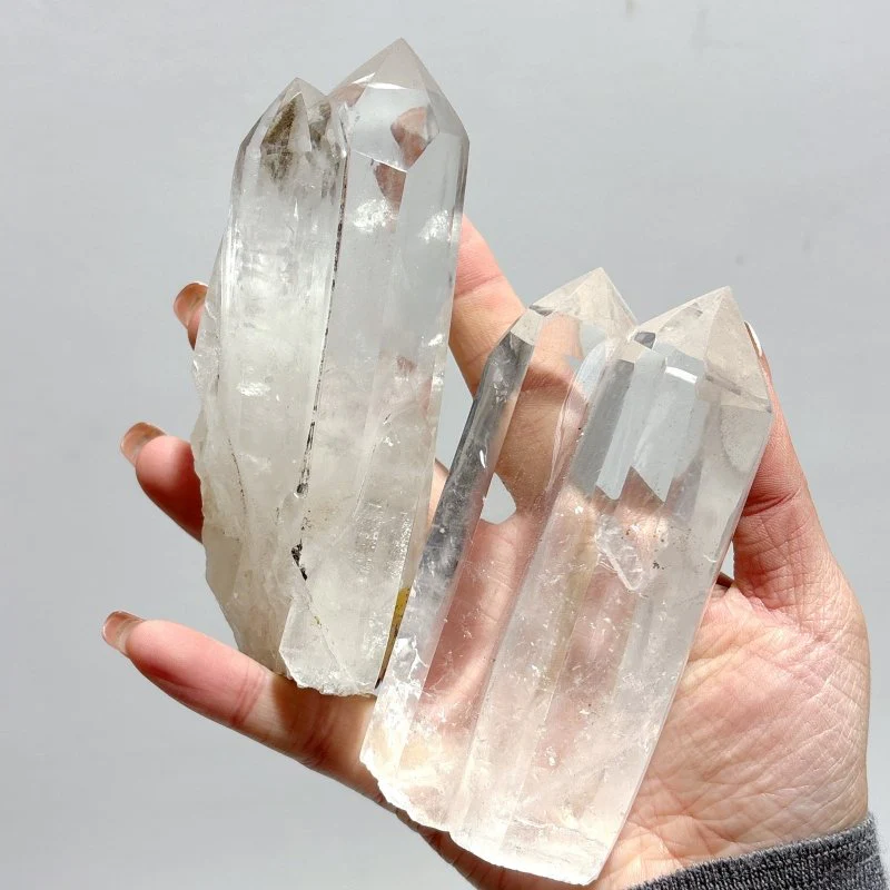 Clear Quartz Polished Double Points Wholesale - Image 2