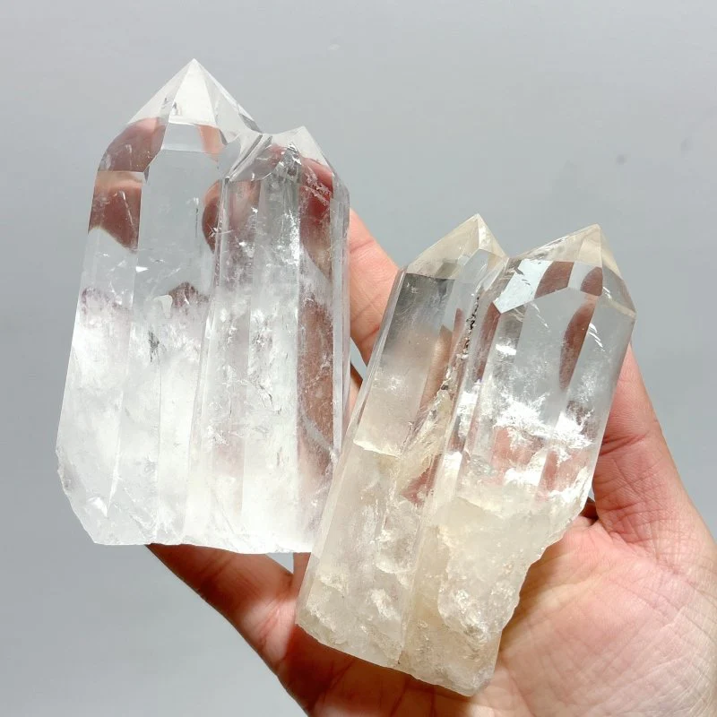 Clear Quartz Polished Double Points Wholesale - Image 5