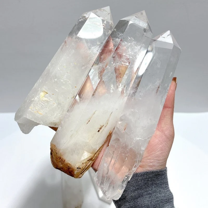 Fat Clear Quartz Large Points Raw Bottom Wholesale - Image 3