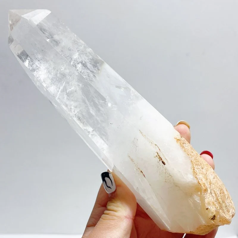 Fat Clear Quartz Large Points Raw Bottom Wholesale - Image 4