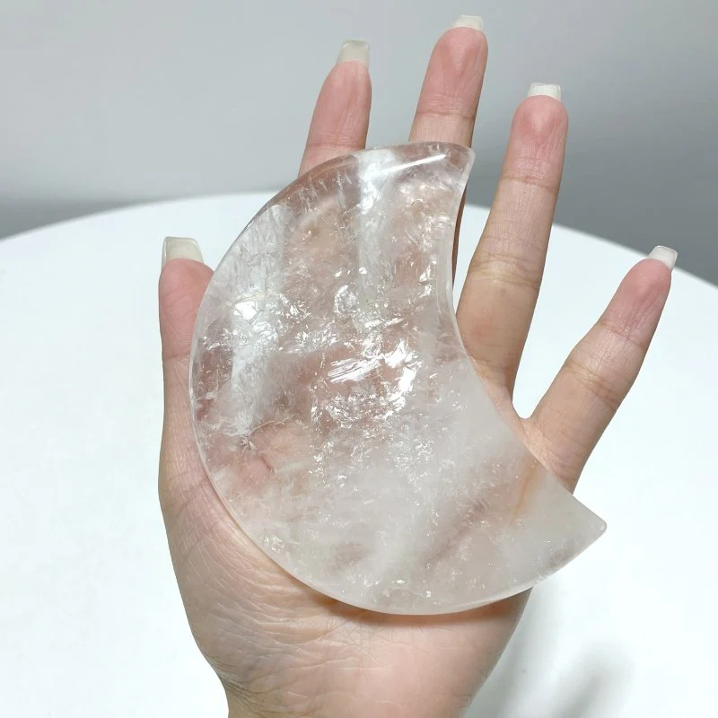Clear Quartz Moon Carving Wholesale - Image 2