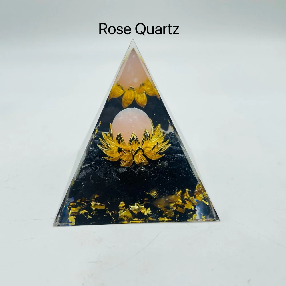 Clear Quartz Obsidian Orgone Pyramid Wholesale - Image 5