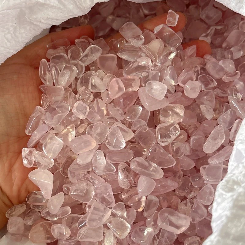 Clear Rose Quartz Gravel Chips Wholesale - Image 2