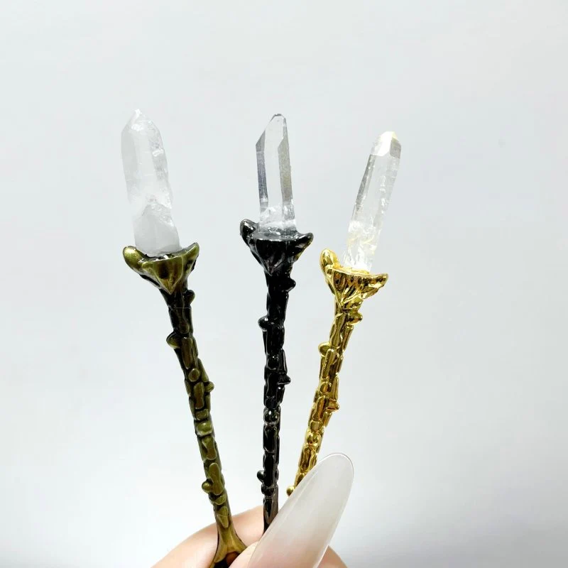 3 Colors Coffee Spoon With Brazil Clear Quartz Points Wholesale - Image 5
