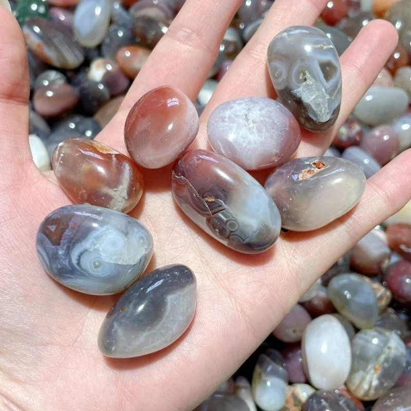 0.8-1.9in Colorful Agate Tumbled Gravel Wholesale