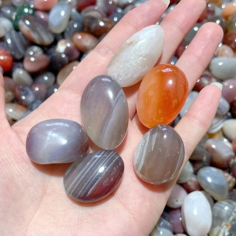 0.8-1.9in Colorful Agate Tumbled Gravel Wholesale - Image 2