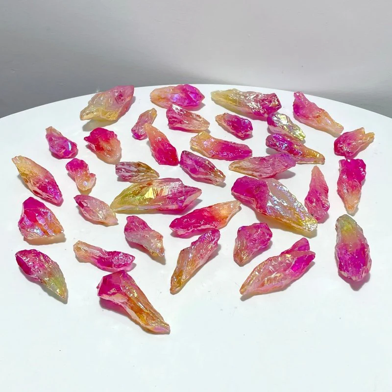 Colorful Aura Raw Green Amethyst Stone Wholesale