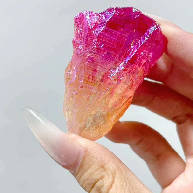 Colorful Aura Raw Green Amethyst Stone Wholesale - Image 4