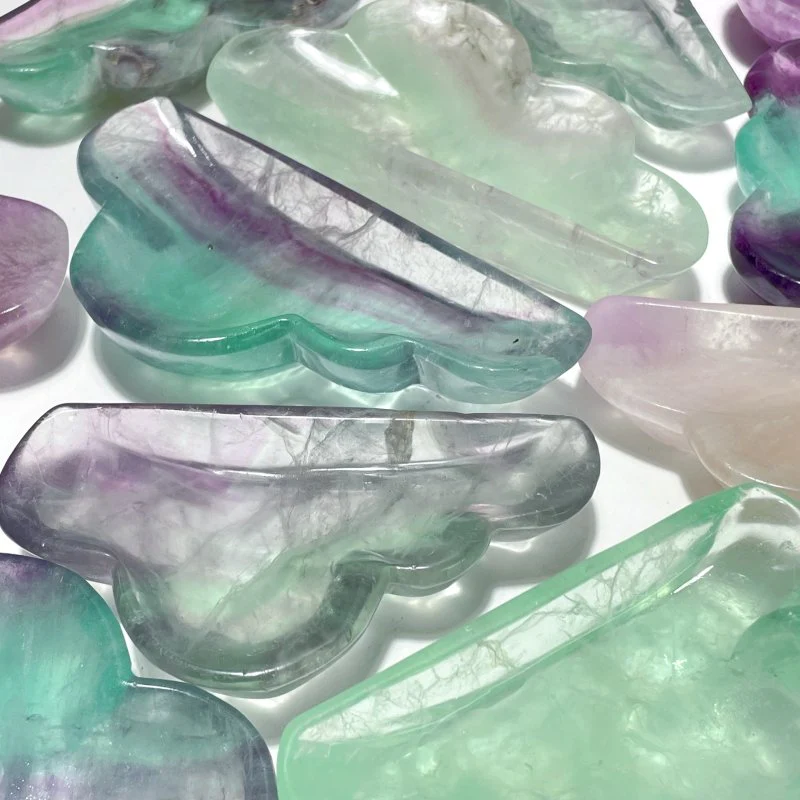 18 Pieces Colorful Fluorite Clouds Shallow Bowl - Image 3