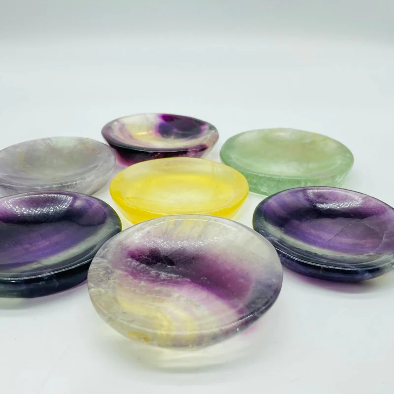 Colorful Fluorite Shallow Bowl Wholesale - Image 3