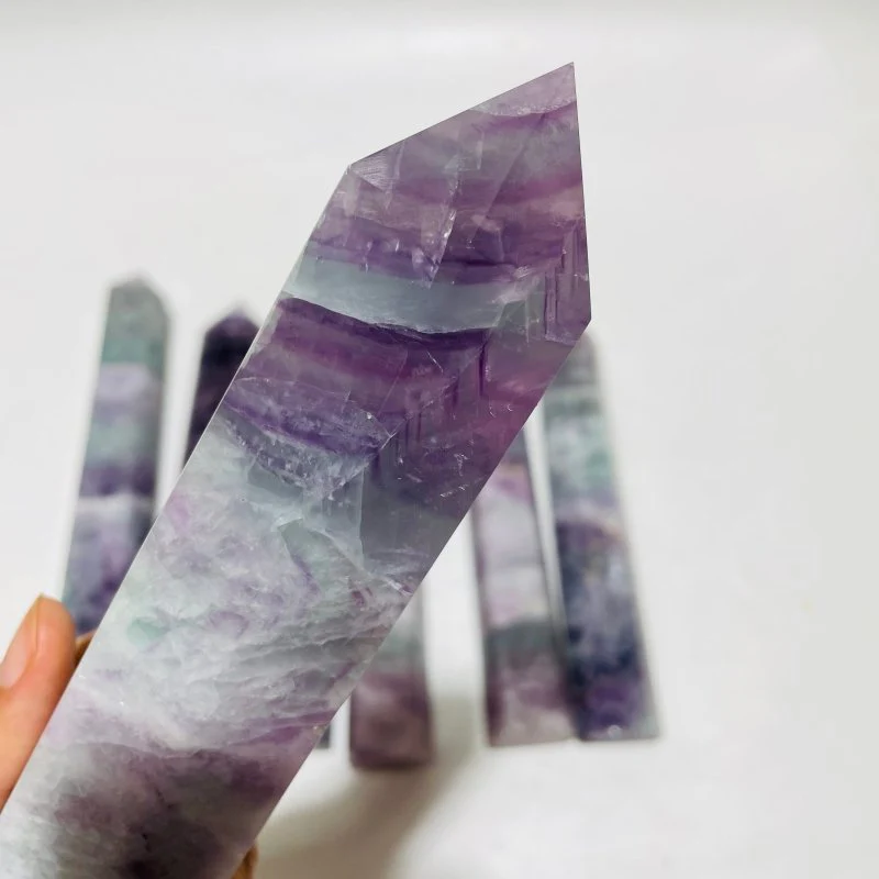 7 Pieces Large Tall Fluorite Tower - Image 5