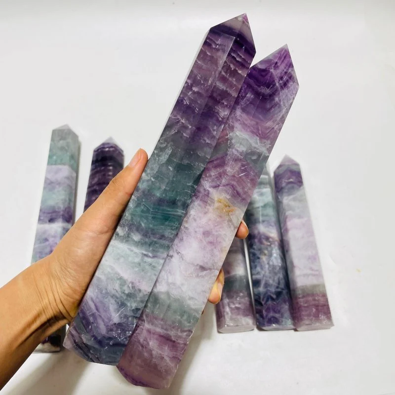 7 Pieces Large Tall Fluorite Tower - Image 6