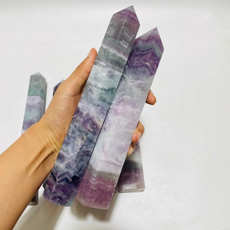 7 Pieces Large Tall Fluorite Tower - Image 7