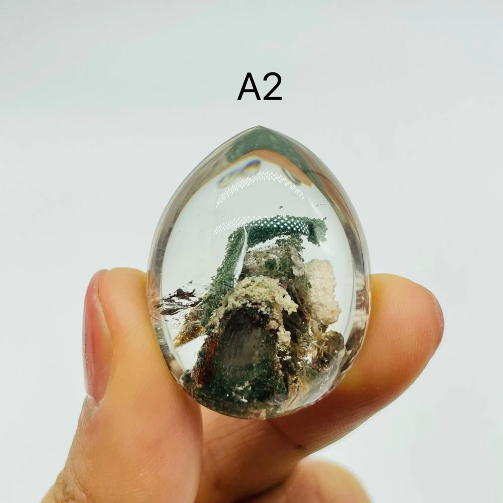Mountain Shape Inclusion Garden Quartz Lodolite For Jewelry Making DIY Pendant - Image 4