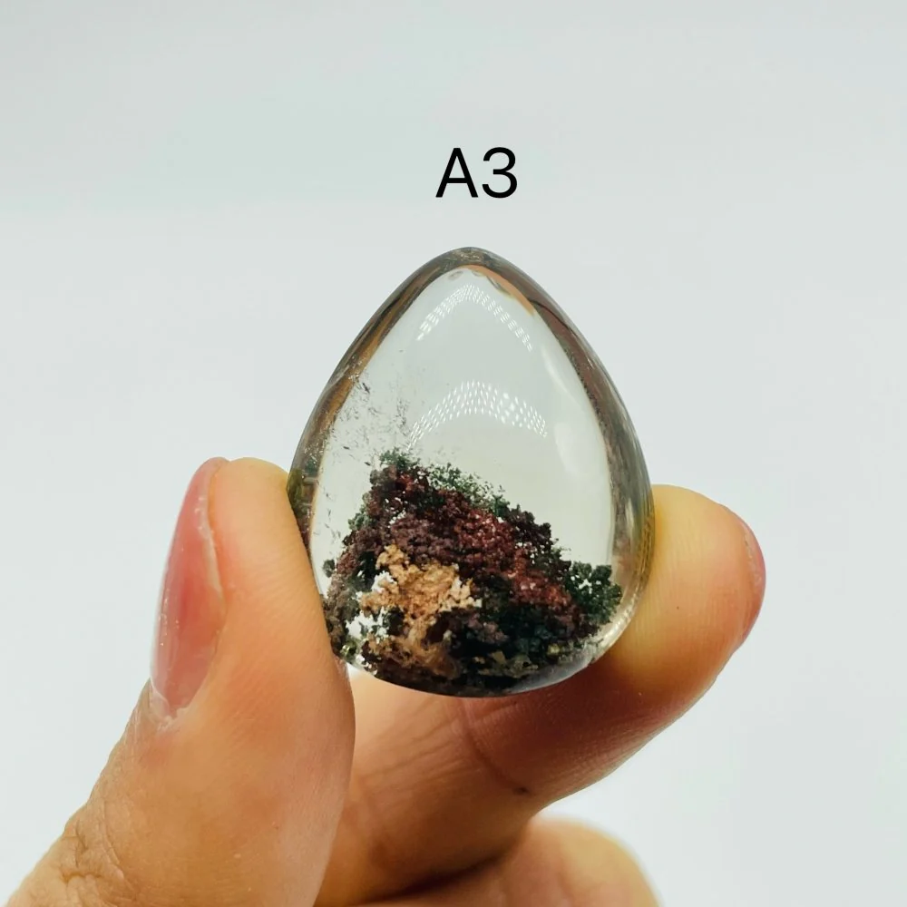 Mountain Shape Inclusion Garden Quartz Lodolite For Jewelry Making DIY Pendant - Image 5