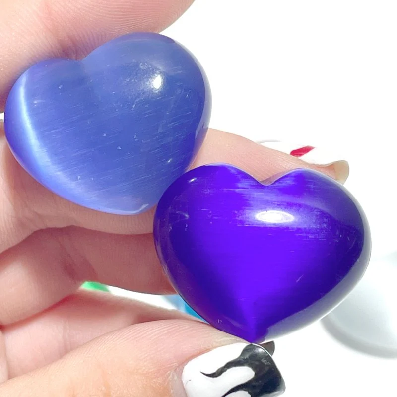 Colorful Glass Cat Eye Heart Wholesale - Image 11