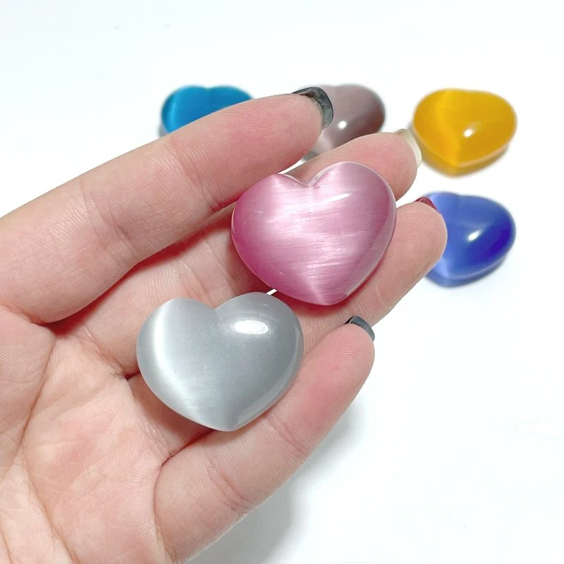 Colorful Glass Cat Eye Heart Wholesale - Image 13