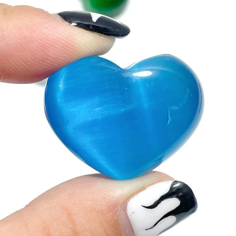 Colorful Glass Cat Eye Heart Wholesale - Image 2