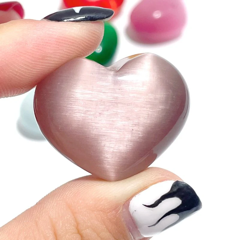 Colorful Glass Cat Eye Heart Wholesale - Image 3
