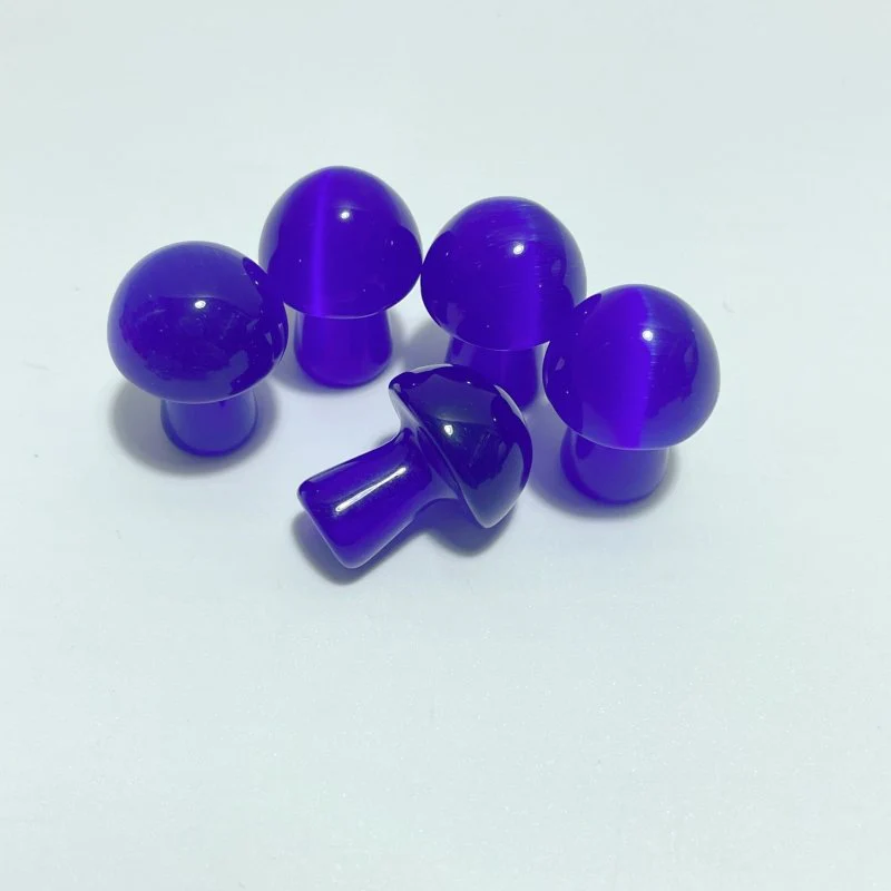Colorful Glass Cat Eye Mushrooms Wholesale (man made) - Image 10