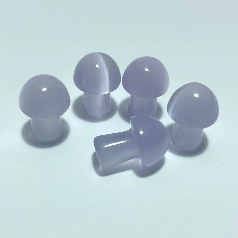 Colorful Glass Cat Eye Mushrooms Wholesale (man made) - Image 11