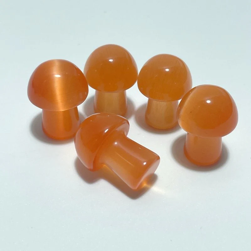 Colorful Glass Cat Eye Mushrooms Wholesale (man made) - Image 14
