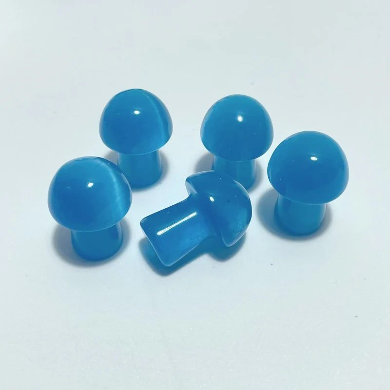 Colorful Glass Cat Eye Mushrooms Wholesale (man made) - Image 3